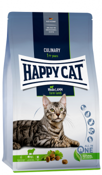 Сухой корм для взрослых кошек с нормальным уровнем активности Happy Cat Culinary Weide-Lamm 33/15 (ягненок)
